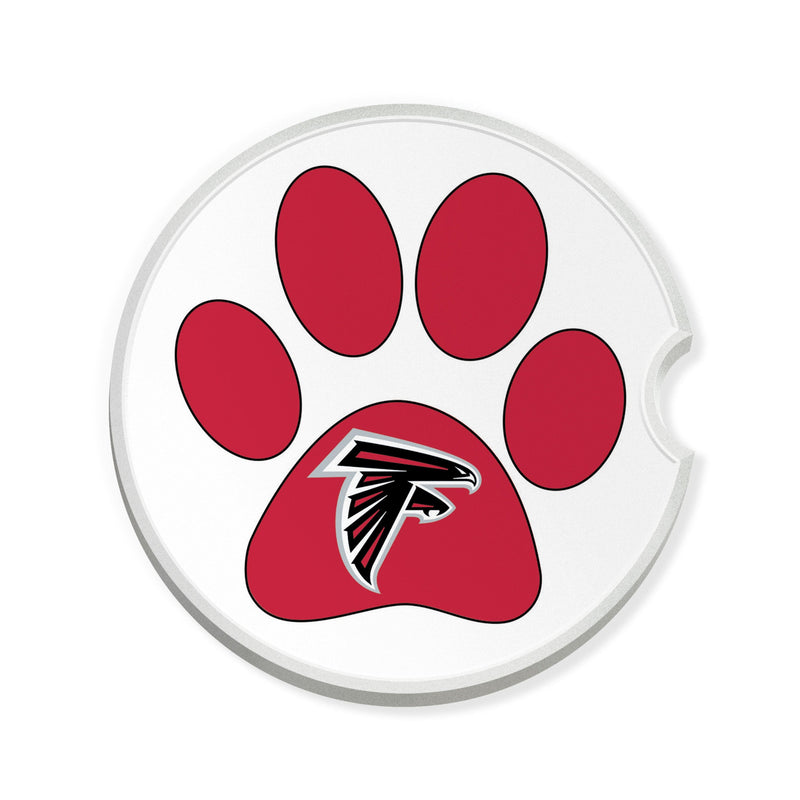Load image into Gallery viewer, Fan Creations NFL Atlanta Falcons -Themed Ceramic Car Coaster – 2.5" Paw Print Design - 2 Pack
