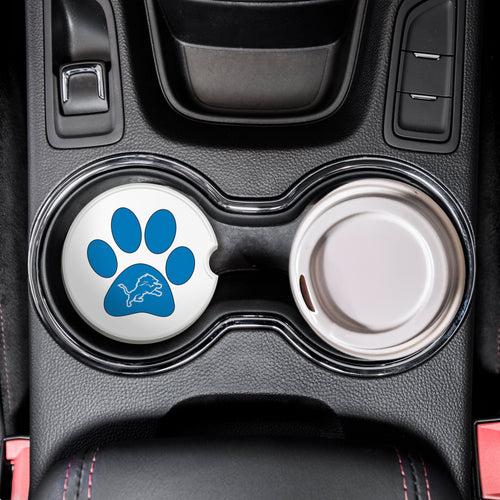 Fan Creations NFL Detroit Lions -Themed Ceramic Car Coaster – 2.5