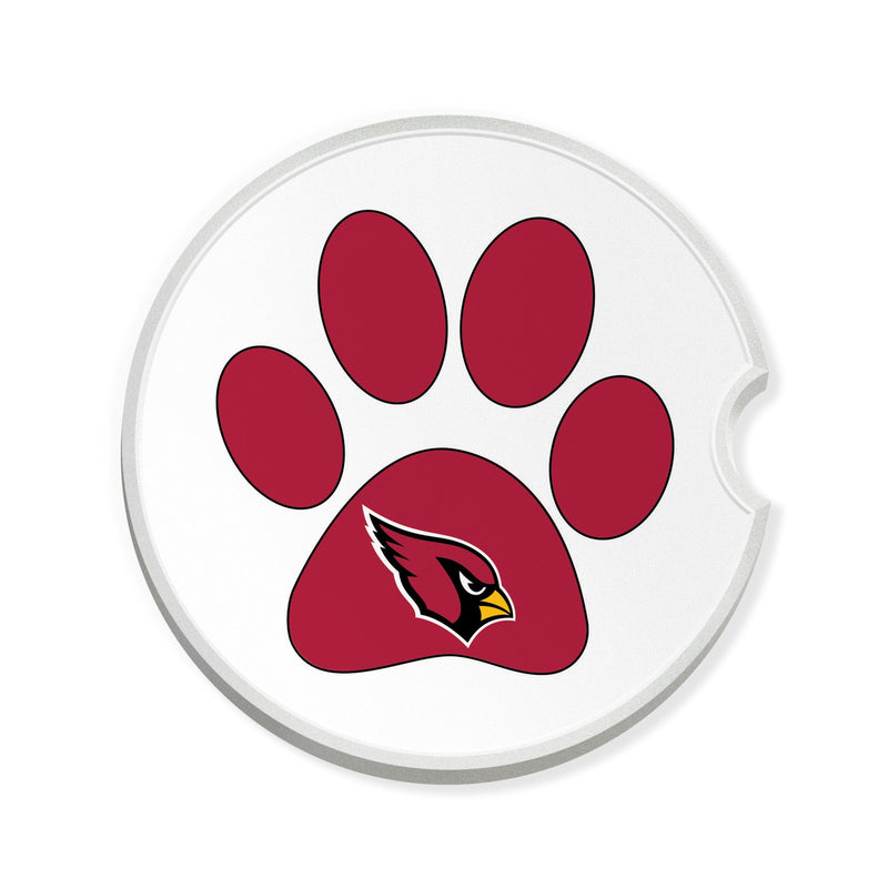 Load image into Gallery viewer, Fan Creations NFL Arizona Cardinals -Themed Ceramic Car Coaster – 2.5&quot; Paw Print Design - 2 Pack
