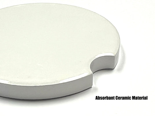 Fan Creations NFL New England Patriots -Themed Ceramic Car Coaster – 2.5" Paw Print Design - 2 Pack