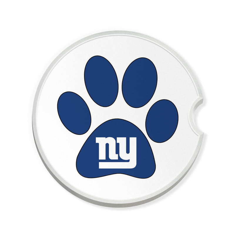 Load image into Gallery viewer, Fan Creations NFL New York Giants -Themed Ceramic Car Coaster – 2.5" Paw Print Design - 2 Pack
