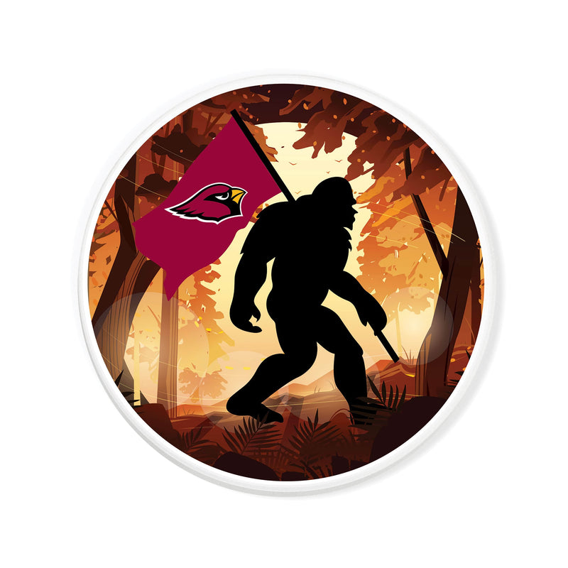 Load image into Gallery viewer, Fan Creations NFL Arizona Cardinals-  4 inch Ceramic Big Foot Flag Car Coaster
