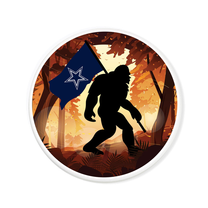 Load image into Gallery viewer, Fan Creations NFL Dallas Cowboys - 4 inch Ceramic Big Foot Flag Car Coaster

