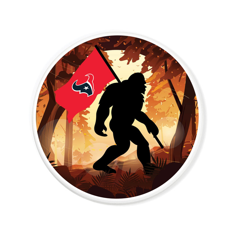 Load image into Gallery viewer, Fan Creations NFL Houston Texans - 4 inch Ceramic Big Foot Flag Car Coaster
