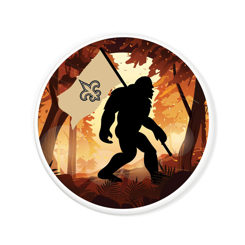 Load image into Gallery viewer, Fan Creations NFL New Orleans Saints-  4 inch Ceramic Big Foot Flag Car Coaster
