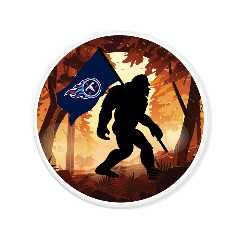 Load image into Gallery viewer, Fan Creations NFL Tennessee Titans-  4 inch Ceramic Big Foot Flag Car Coaster
