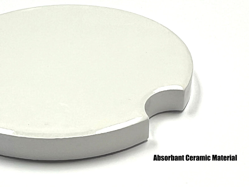 Load image into Gallery viewer, Fan Creations NFL Cincinnati Bengals Themed Ceramic Car Coaster – 2.5&quot; Bigfoot Carrying Team Flag Design - 2 Pack
