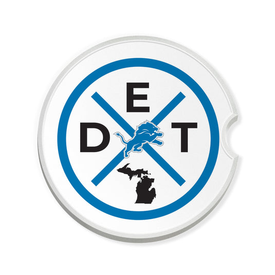 Fan Creations NFL Detroit Lions-Ceramic Car Coaster – Railroad Crossing Sign Design - 2 pack