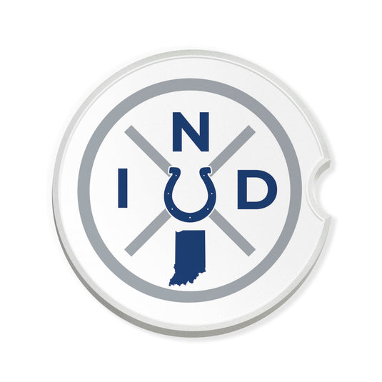 Fan Creations NFL Indianapolis Colts-Ceramic Car Coaster – Railroad Crossing Sign Design - 2 pack