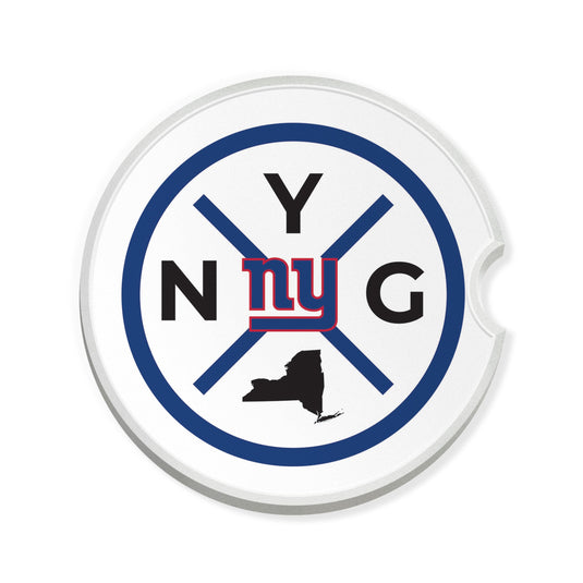 Fan Creations NFL New York Giants-Ceramic Car Coaster – Railroad Crossing Sign Design - 2 pack