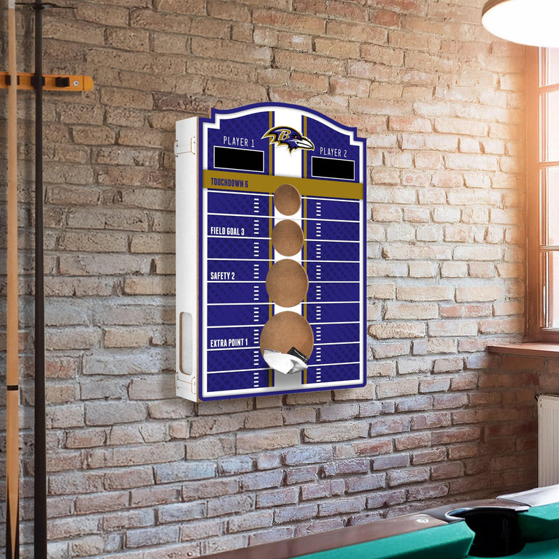 Load image into Gallery viewer, Fan Creations Brightline NFL Baltimore Ravens Wall Bean Bag Toss
