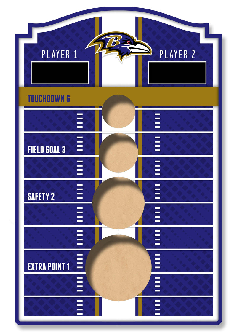 Load image into Gallery viewer, Fan Creations Brightline NFL Baltimore Ravens Wall Bean Bag Toss
