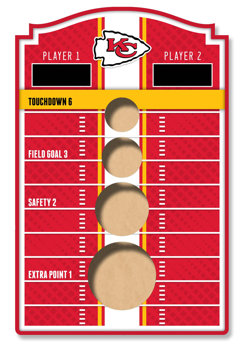 Load image into Gallery viewer, Fan Creations Brightline NFL Kansas City Chiefs Wall Bean Bag Toss
