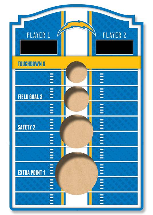 Fan Creations Brightline NFL Los Angeles Chargers Wall Bean Bag Toss