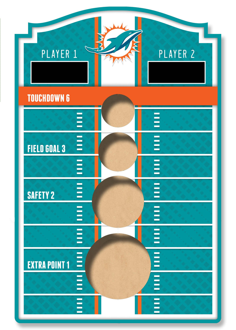 Load image into Gallery viewer, Fan Creations Brightline NFL Miami Dolphins Wall Bean Bag Toss
