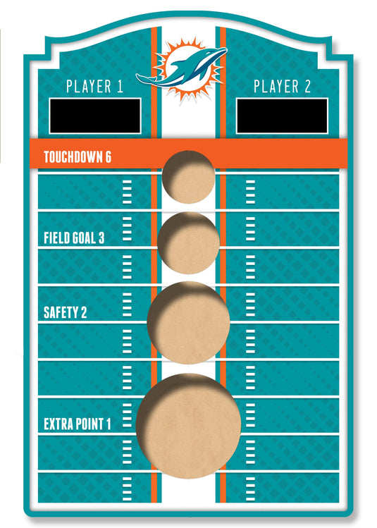 Fan Creations Brightline NFL Miami Dolphins Wall Bean Bag Toss