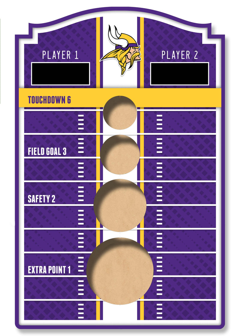 Load image into Gallery viewer, Fan Creations Brightline NFL Minnesota Vikings Wall Bean Bag Toss
