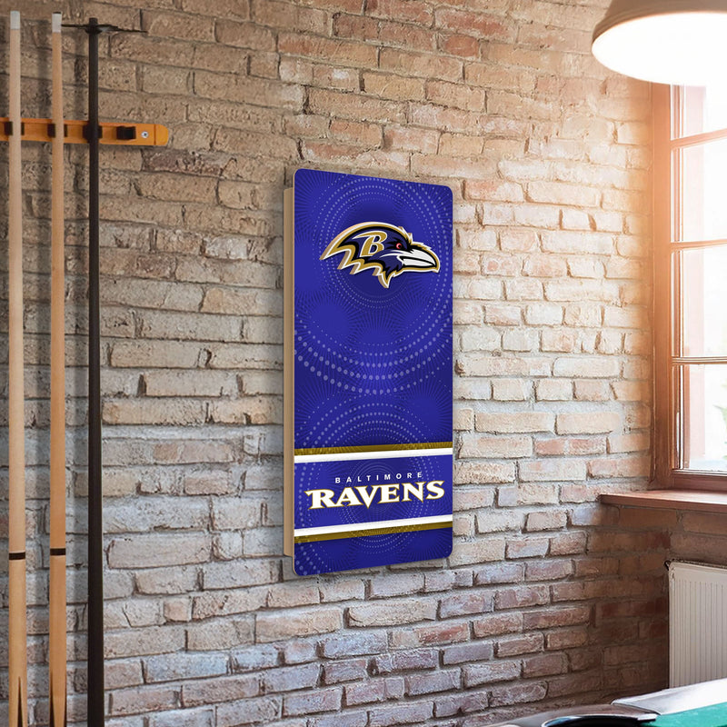 Load image into Gallery viewer, Fan Creations NFL Wall Art thats also Corn Hole - Baltimore Ravens
