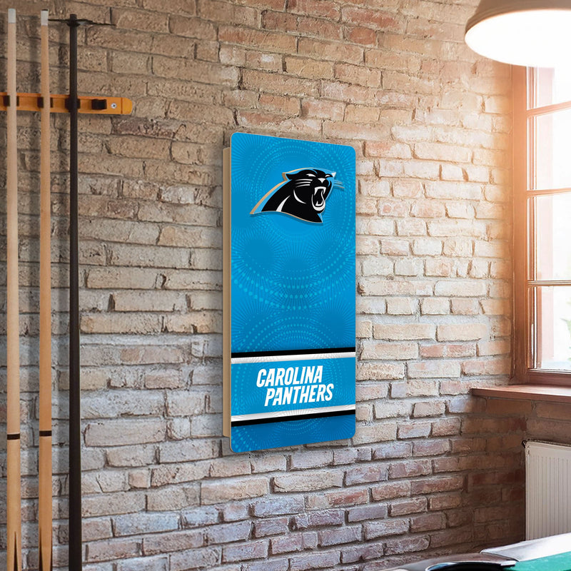 Load image into Gallery viewer, Fan Creations NFL Wall Art thats also Corn Hole - Carolina Panthers
