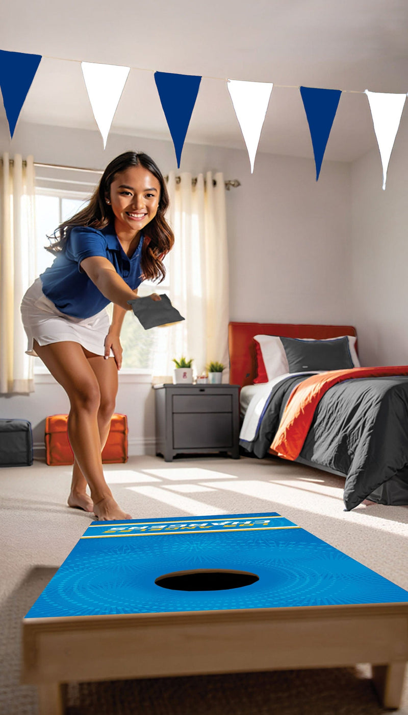 Load image into Gallery viewer, Fan Creations NFL Wall Art thats also Corn Hole - Los Angeles Chargers
