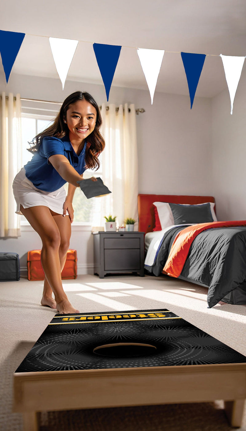 Load image into Gallery viewer, Fan Creations NFL Wall Art thats also Corn Hole - Pittsburgh Steelers
