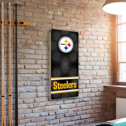 Fan Creations NFL Wall Art thats also Corn Hole - Pittsburgh Steelers