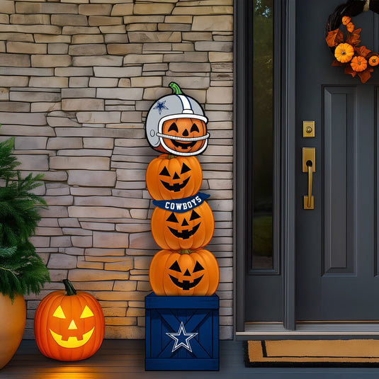 Fan Creations 46 inch NFL Dallas Cowboys Stacked Pumpkin Bandana - Scarf