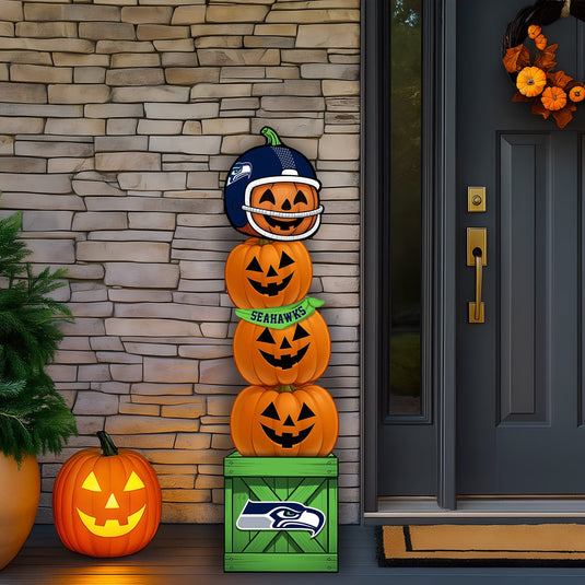 Fan Creations 46 inch NFL Seattle Seahawks Stacked Pumpkin Bandana - Scarf