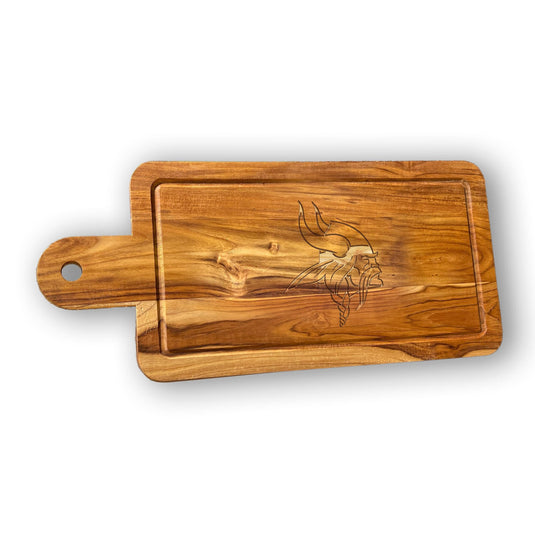 Fan Creations NFL Minnesota Vikings Solid Teak Rectangular Cheese Board