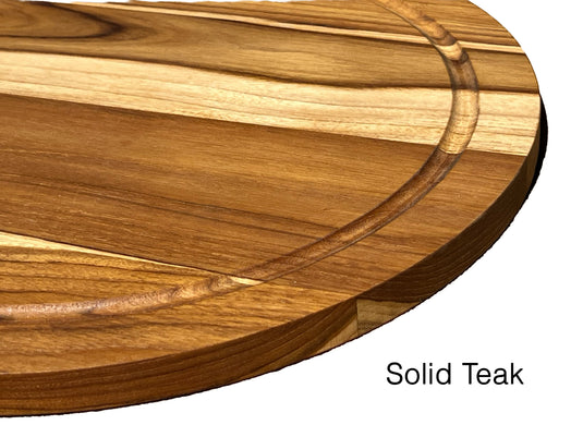 Fan Creations NFL New England Patriots Solid Teak Circular Cheese Board