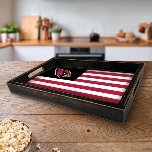 Fan Creations Brightline NFL Arizona Cardinals Flag Serving Tray