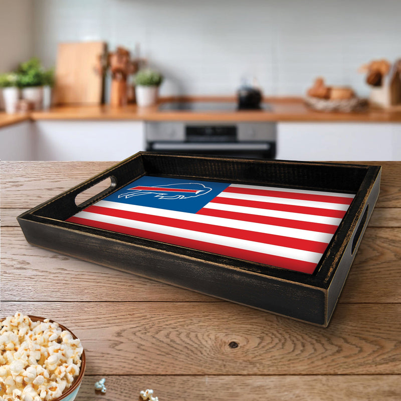 Load image into Gallery viewer, Fan Creations Brightline NFL Buffalo Bills Flag Serving Tray
