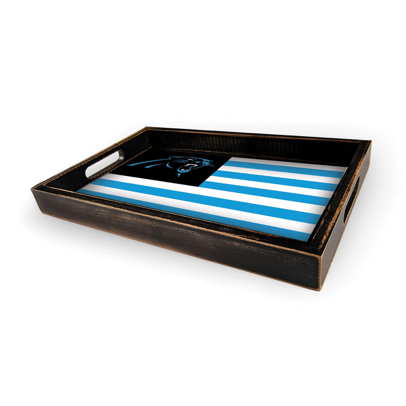 Load image into Gallery viewer, Fan Creations Brightline NFL Carolina Panthers Flag Serving Tray
