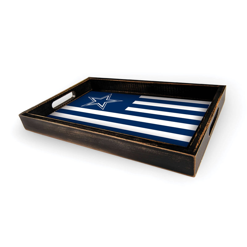 Load image into Gallery viewer, Fan Creations Brightline NFL Dallas Cowboys Flag Serving Tray
