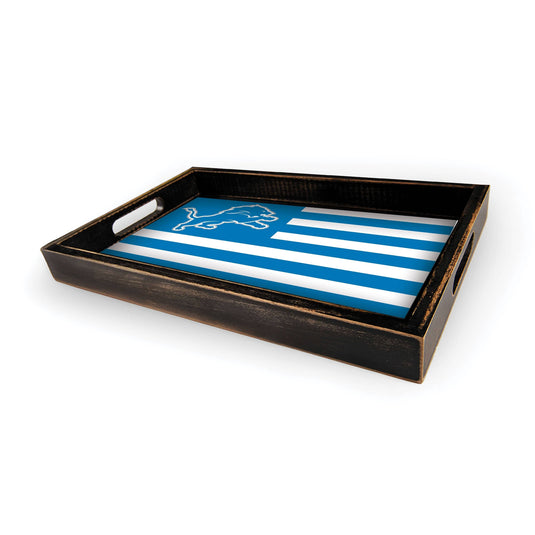 Fan Creations Brightline NFL Detroit Lions Flag Serving Tray
