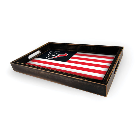 Fan Creations Brightline NFL Houston Texans Flag Serving Tray