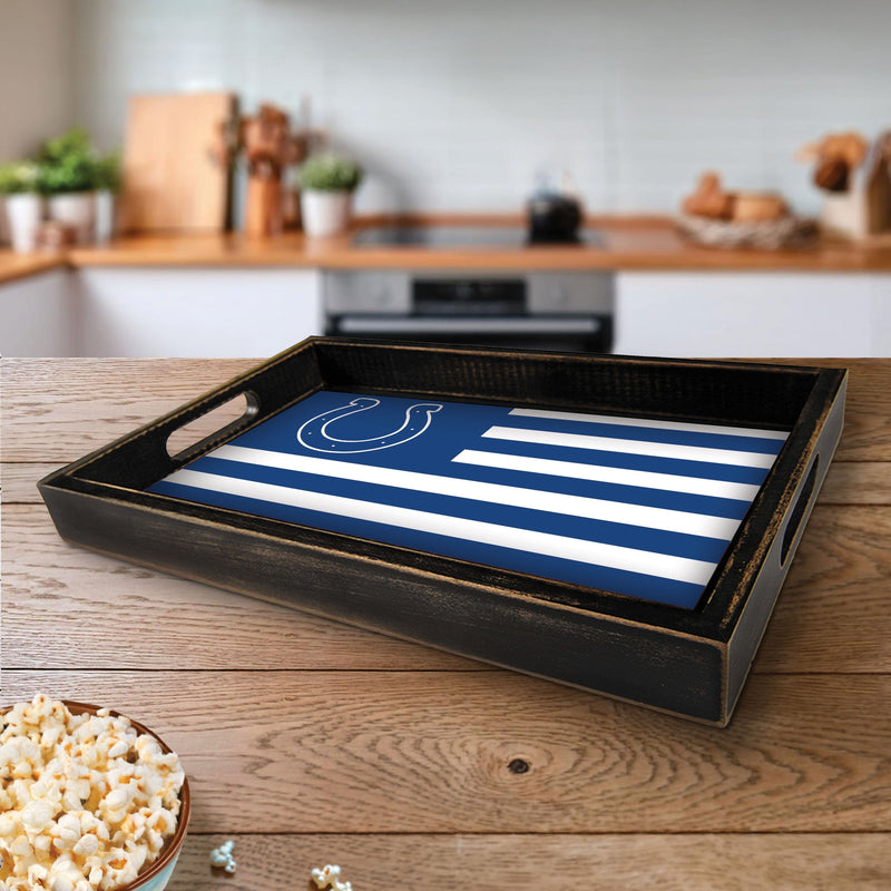 Load image into Gallery viewer, Fan Creations Brightline NFL Indianapolis Colts Flag Serving Tray
