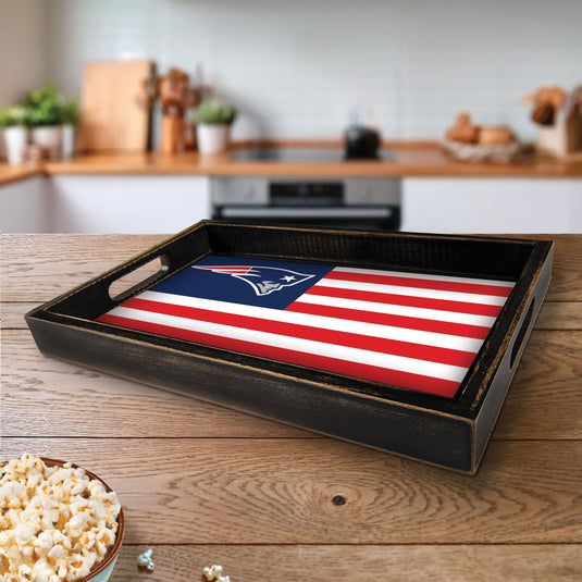 Fan Creations Brightline NFL New England Patriots Flag Serving Tray