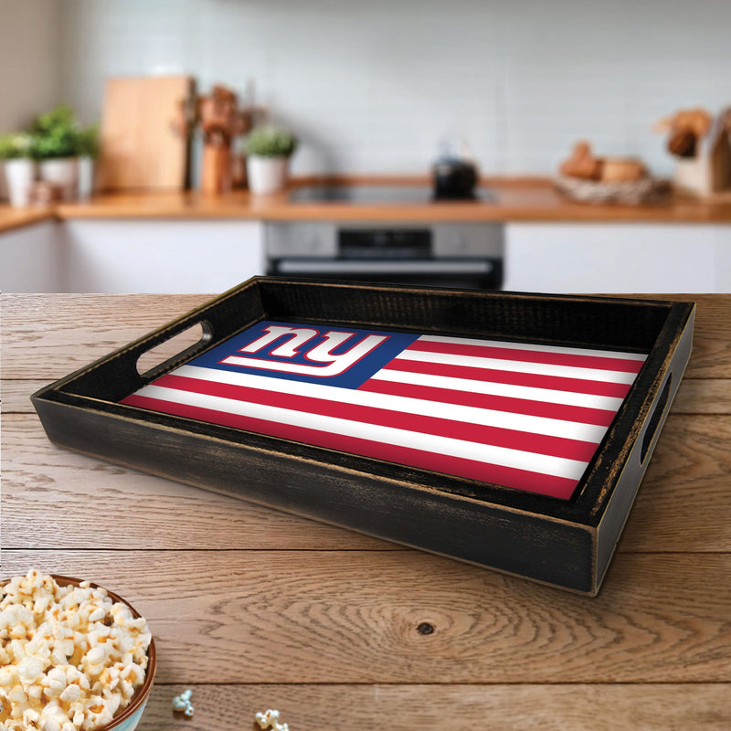 Load image into Gallery viewer, Fan Creations Brightline NFL New York Giants Flag Serving Tray

