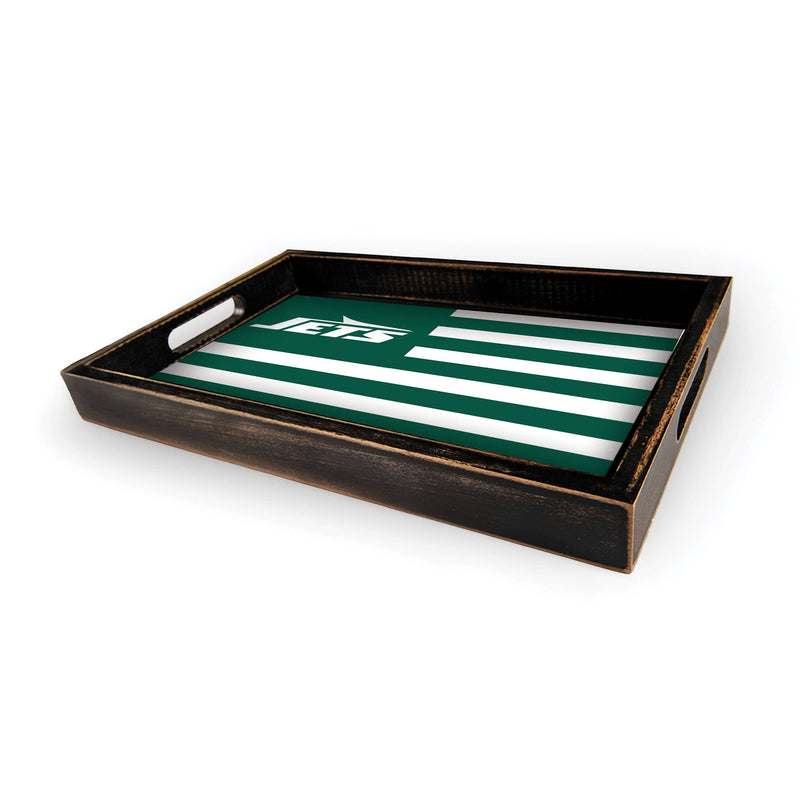 Load image into Gallery viewer, Fan Creations Brightline NFL New York Jets Flag Serving Tray
