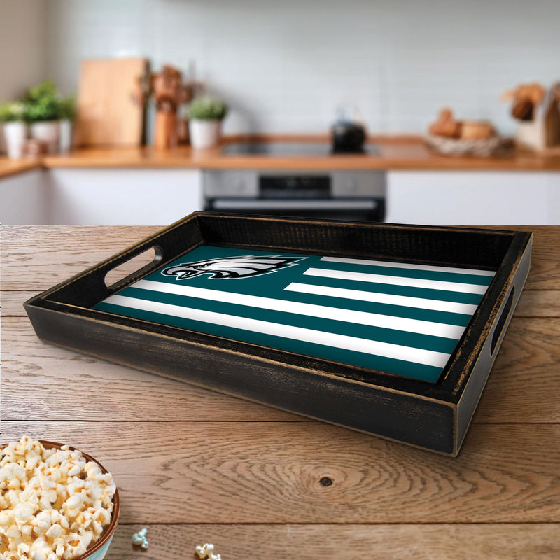 Load image into Gallery viewer, Fan Creations Brightline NFL Philadelphia Eagles Flag Serving Tray
