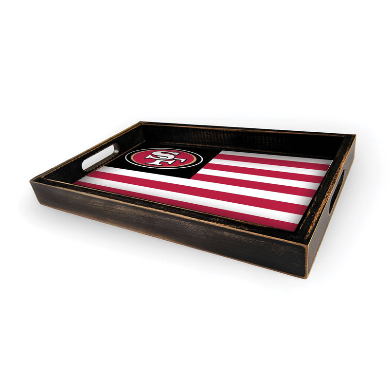 Load image into Gallery viewer, Fan Creations Brightline NFL San Francisco 49ers Flag Serving Tray
