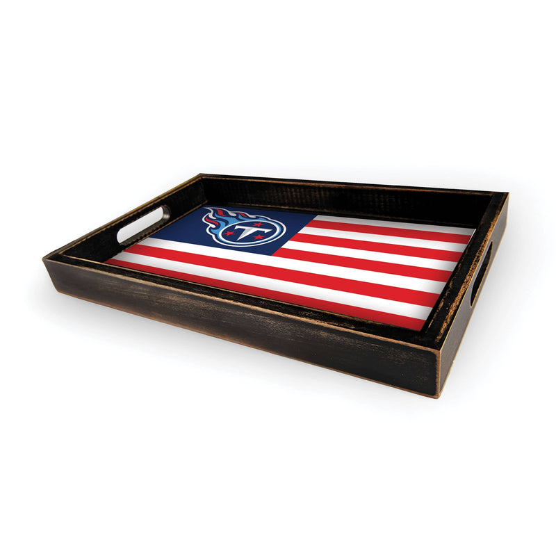 Load image into Gallery viewer, Fan Creations Brightline NFL Tennessee Titans Flag Serving Tray
