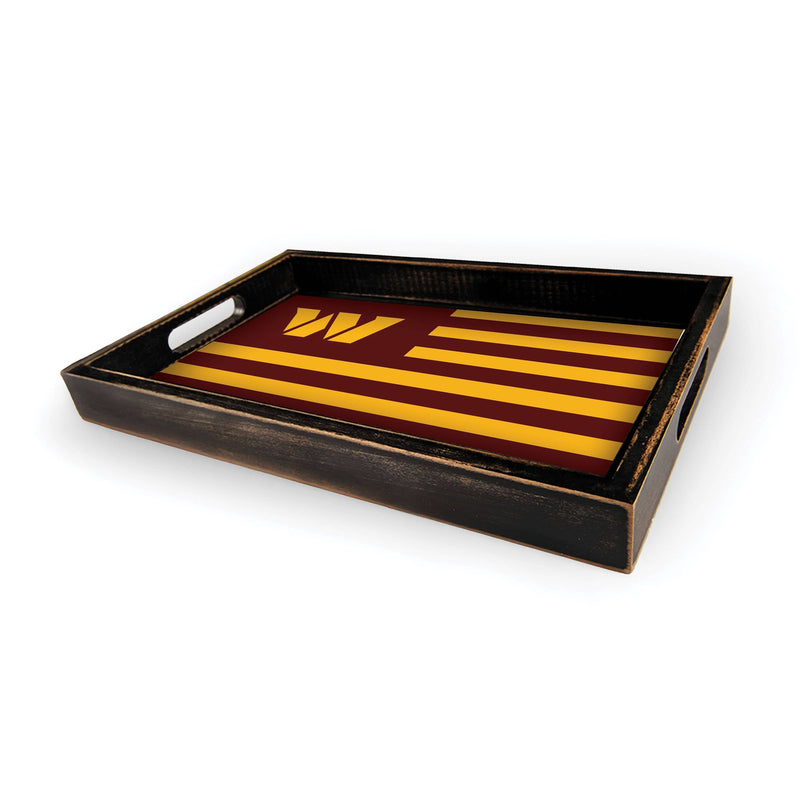 Load image into Gallery viewer, Fan Creations Brightline NFL Washington Commanders Flag Serving Tray
