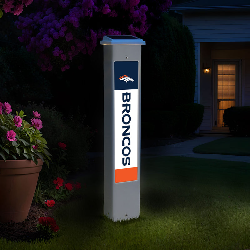 Load image into Gallery viewer, Fan Creations NFL Team Glow Post - Denver Broncos
