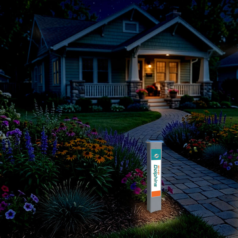 Load image into Gallery viewer, Fan Creations Glow Post NFL Team Glow Post - Miami Dolphins
