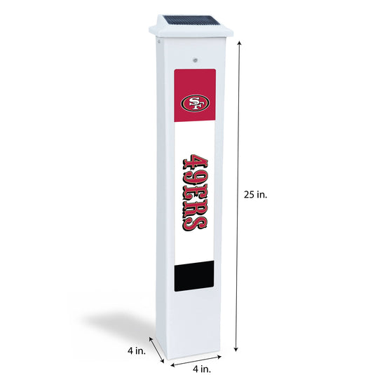 Fan Creations NFL Team Glow Post - San Francisco 49ers