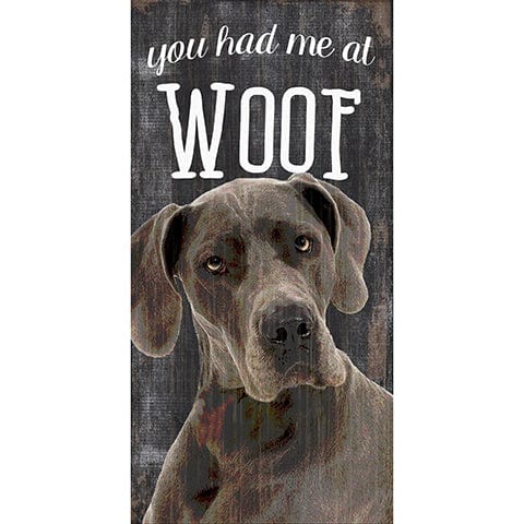 Fan Creations 6x12 Pet Great Dane You Had Me At Woof 6x12