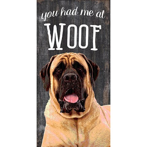 Load image into Gallery viewer, Fan Creations 6x12 Pet Mastiff You Had Me At Woof 6x12
