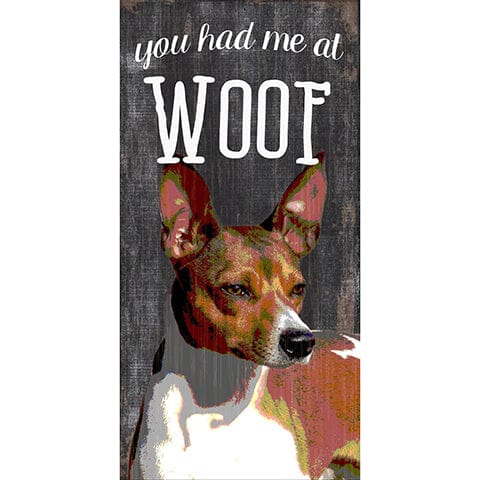 Fan Creations 6x12 Pet Rat Terrier You Had Me At Woof 6x12